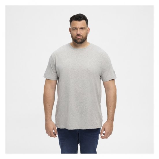 North Latitude T-Shirt O-Neck Grey Melange - T-shirts - Stora T-shirts - 2XL-14XL