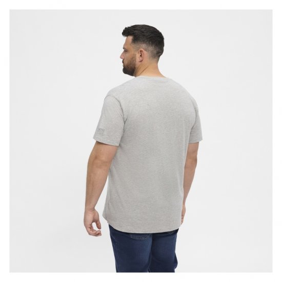 North Latitude T-Shirt O-Neck Grey Melange - T-shirts - Stora T-shirts - 2XL-14XL
