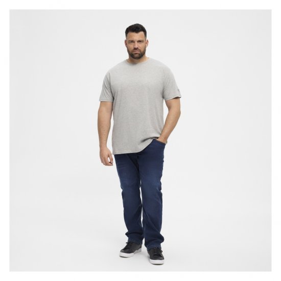 North Latitude T-Shirt O-Neck Grey Melange - T-shirts - Stora T-shirts - 2XL-14XL