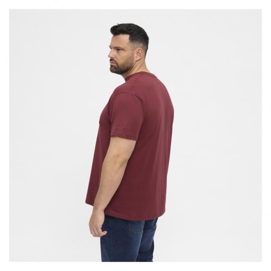 North Latitude T-Shirt O-Neck Bordeaux - T-shirts - Stora T-shirts - 2XL-14XL