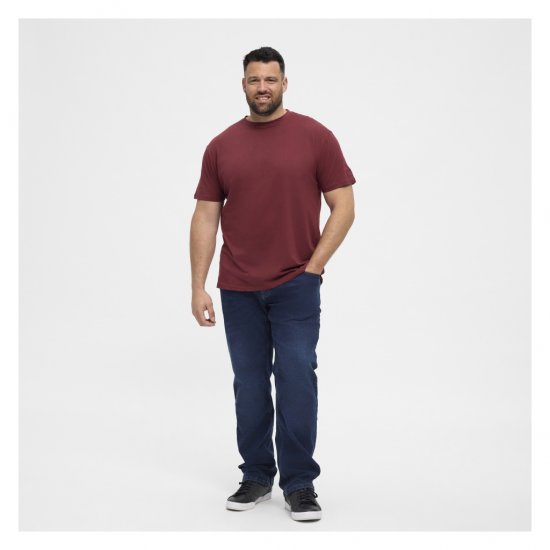 North Latitude T-Shirt O-Neck Bordeaux - T-shirts - Stora T-shirts - 2XL-14XL