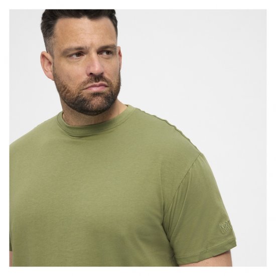 North Latitude T-Shirt O-Neck Olive Green - T-shirts - Stora T-shirts - 2XL-14XL