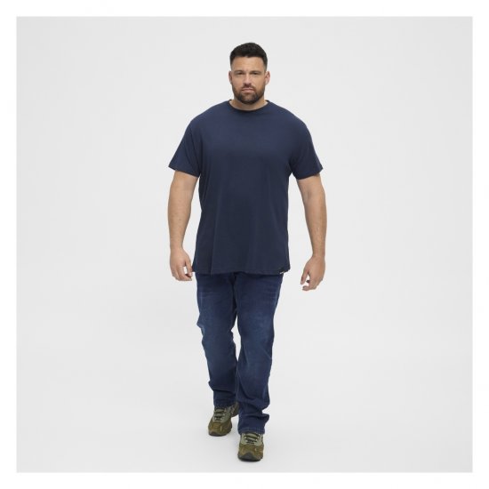 North Latitude Denim 2-Pack T-Shirt Navy Blue - T-shirts - Stora T-shirts - 2XL-14XL