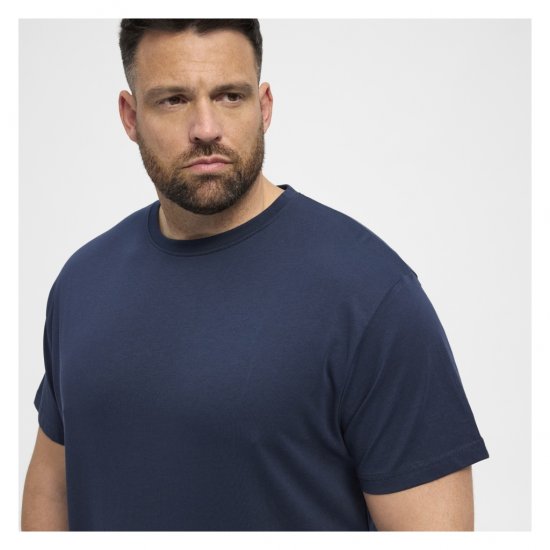 North Latitude Denim 2-Pack T-Shirt Navy Blue - T-shirts - Stora T-shirts - 2XL-14XL