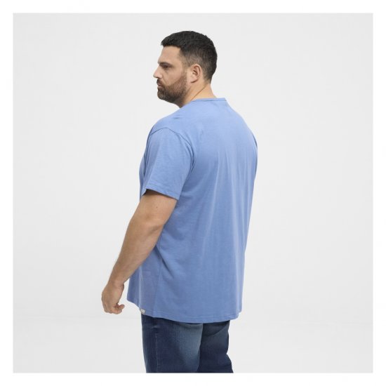North Latitude Denim Printed Logo T-Shirt Dusty Blue - T-shirts - Stora T-shirts - 2XL-14XL