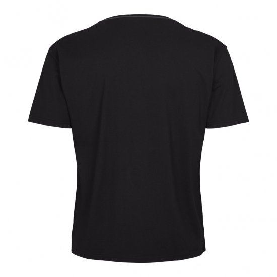 North Latitude Pyjama T-Shirt V-Neck Short Sleeve Black - Pyjamas/Loungewear - Pyjamas för herrar i stora storlekar