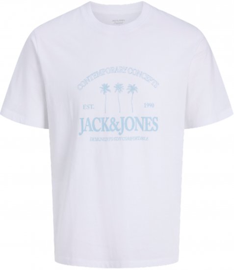 Jack & Jones Nantucket T-Shirt Vit - T-shirts - Stora T-shirts - 2XL-14XL