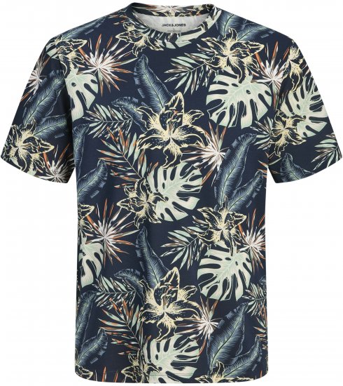 Jack & Jones Honolulu T-Shirt Navy - T-shirts - Stora T-shirts - 2XL-14XL