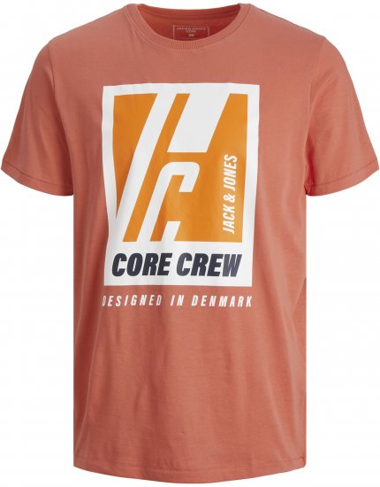 Jack & Jones Spring Logo T-Shirt Pink - T-shirts - Stora T-shirts - 2XL-14XL