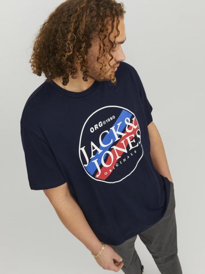 Jack & Jones Codyy T-Shirt Navy - T-shirts - Stora T-shirts - 2XL-14XL