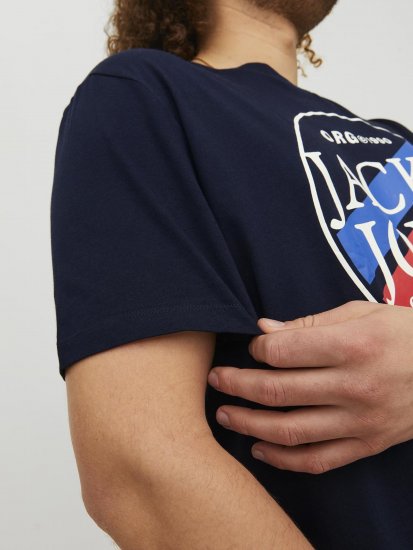 Jack & Jones Codyy T-Shirt Navy - T-shirts - Stora T-shirts - 2XL-14XL