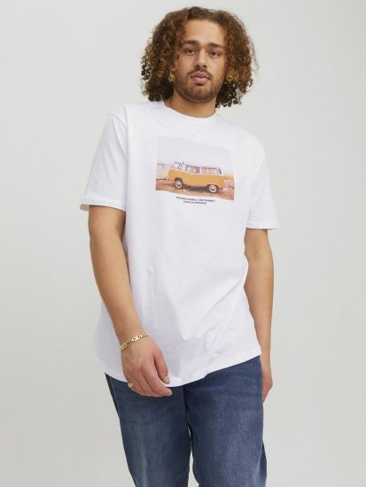 Jack & Jones Copenhagen Photo T-Shirt White - T-shirts - Stora T-shirts - 2XL-14XL