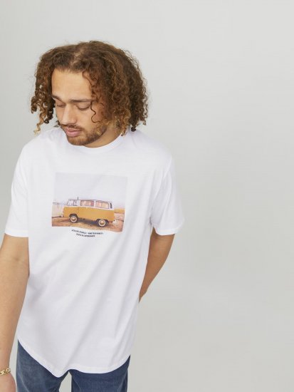 Jack & Jones Copenhagen Photo T-Shirt White - T-shirts - Stora T-shirts - 2XL-14XL