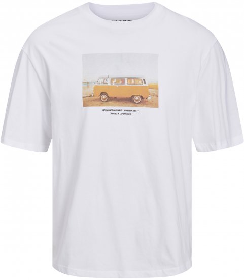 Jack & Jones Copenhagen Photo T-Shirt White - T-shirts - Stora T-shirts - 2XL-14XL