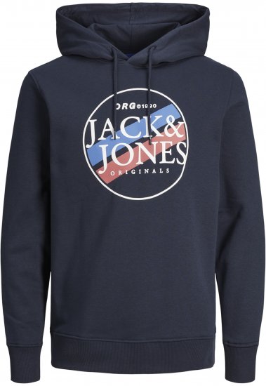 Jack & Jones Codyy Hoodie Navy - Tröjor & hoodies - Stora hoodies & tröjor - 2XL-14XL