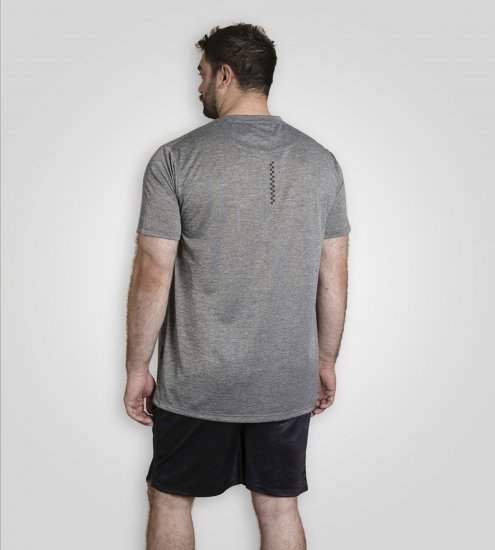 D555 Retford T-Shirt Lightweight Peach Finished Grey - T-shirts - Stora T-shirts - 2XL-14XL