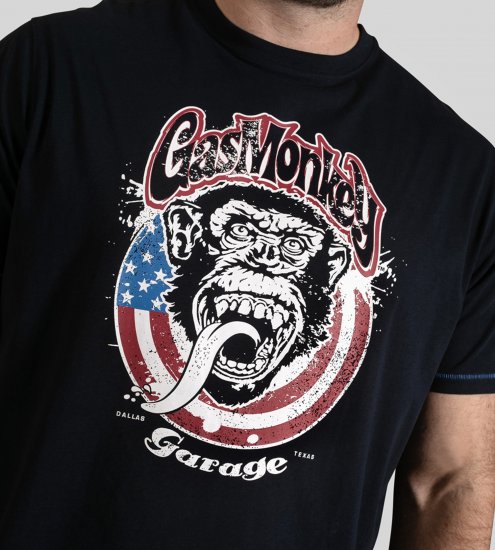 D555 Birkenhead T-Shirt Gas Monkey Garage Navy - T-shirts - Stora T-shirts - 2XL-14XL