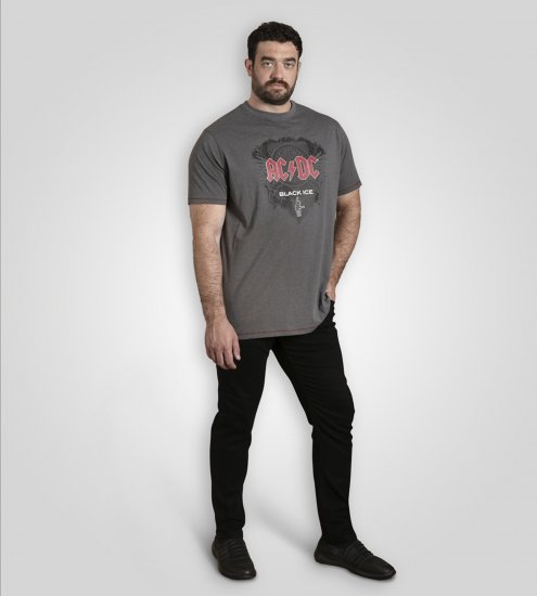 D555 Clydebank T-Shirt Official AC/DC Black Ice Grey - T-shirts - Stora T-shirts - 2XL-14XL