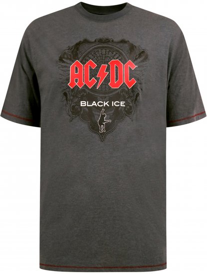 D555 Clydebank T-Shirt Official AC/DC Black Ice Grey - T-shirts - Stora T-shirts - 2XL-14XL