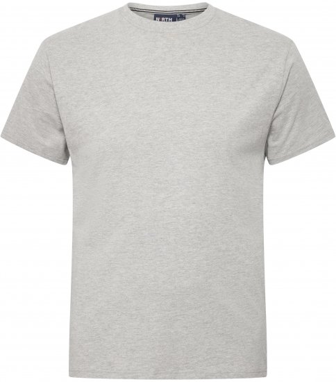 North Latitude T-Shirt O-Neck Grey Melange TALL - TALL T-shirts - T-Shirts för Långa Män