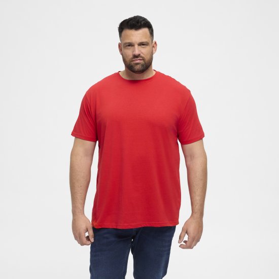 North Latitude T-Shirt O-Neck Red TALL - TALL T-shirts - T-Shirts för Långa Män