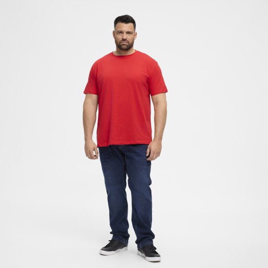 North Latitude T-Shirt O-Neck Red TALL - TALL T-shirts - T-Shirts för Långa Män