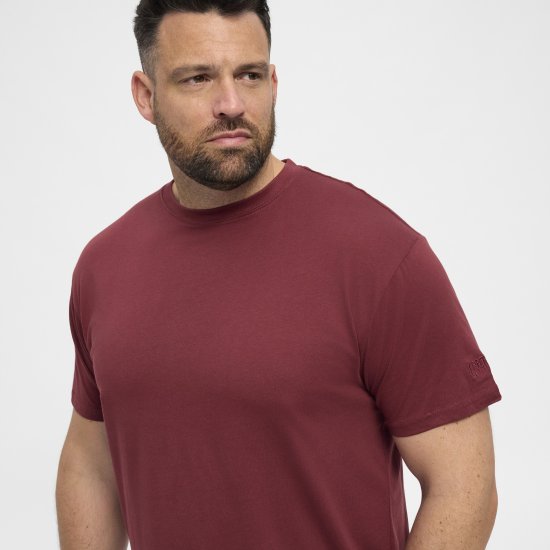 North Latitude T-Shirt O-Neck Bordeaux TALL - TALL T-shirts - T-Shirts för Långa Män