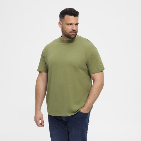 North Latitude T-Shirt O-Neck Olive Green TALL - TALL T-shirts - T-Shirts för Långa Män