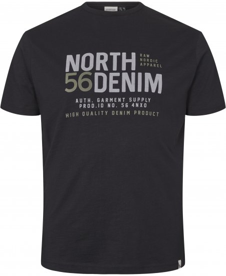 North Latitude Denim Printed T-Shirt Black TALL - TALL T-shirts - T-Shirts för Långa Män
