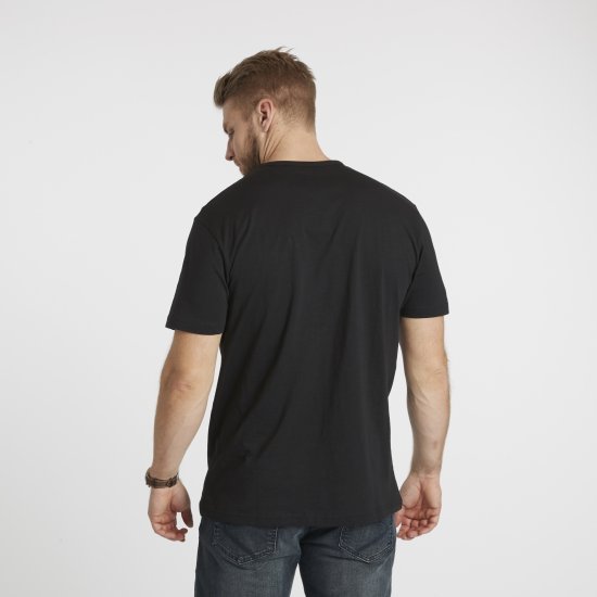 North Latitude Denim Printed T-Shirt Black TALL - TALL T-shirts - T-Shirts för Långa Män