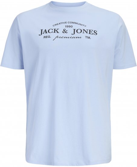 Jack & Jones Kevin T-Shirt Blå - T-shirts - Stora T-shirts - 2XL-14XL