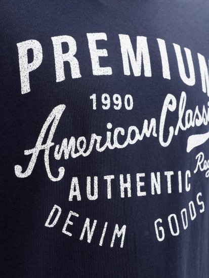 Jack & Jones Alex T-Shirt Mörkblå - T-shirts - Stora T-shirts - 2XL-14XL