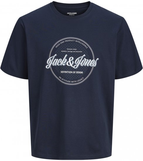 Jack & Jones Dover Denim O-Neck T-Shirt Blue - T-shirts - Stora T-shirts - 2XL-14XL