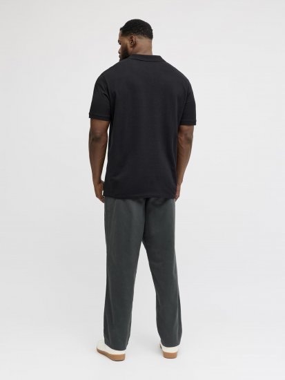 Jack & Jones College Logo Polo Short Sleeve Black - Pikétröjor - Stora pikétröjor - 2XL-8XL