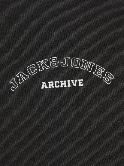Jack & Jones College Logo Crew Neck T-Shirt Black - T-shirts - Stora T-shirts - 2XL-14XL