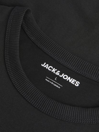 Jack & Jones College Logo Crew Neck T-Shirt Black - T-shirts - Stora T-shirts - 2XL-14XL
