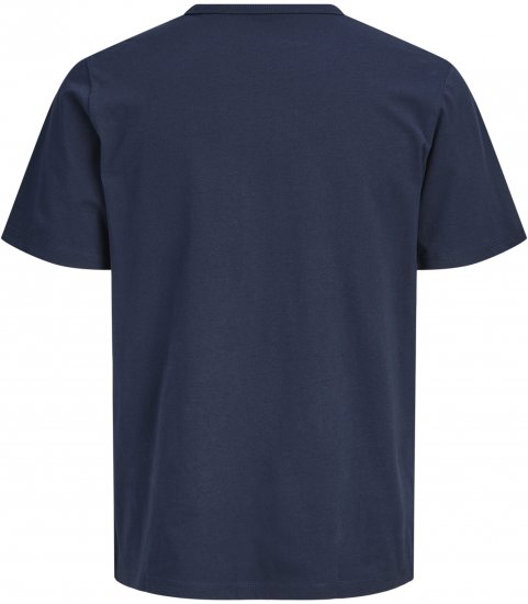 Jack & Jones College Logo Crew Neck T-Shirt Blue - T-shirts - Stora T-shirts - 2XL-14XL
