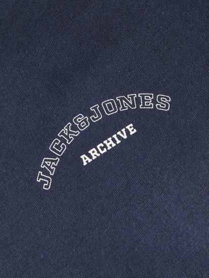 Jack & Jones College Logo Crew Neck T-Shirt Blue - T-shirts - Stora T-shirts - 2XL-14XL