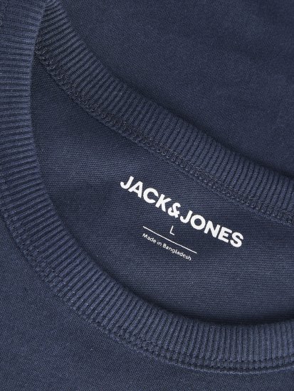 Jack & Jones College Logo Crew Neck T-Shirt Blue - T-shirts - Stora T-shirts - 2XL-14XL