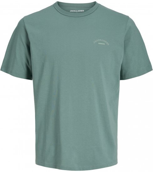 Jack & Jones College Logo Crew Neck T-Shirt Turquoise - T-shirts - Stora T-shirts - 2XL-14XL