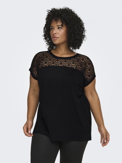 Only Carmakoma Flake Top Black - Toppar - 