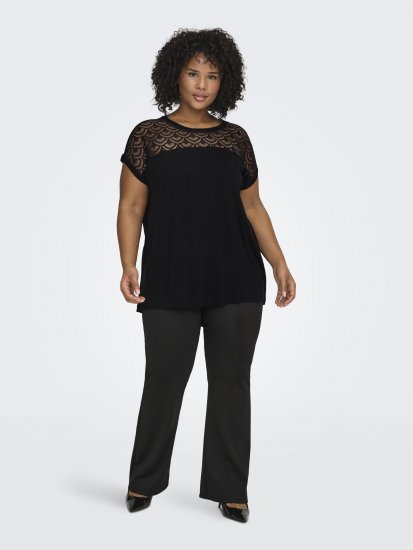 Only Carmakoma Flake Top Black - Toppar - 