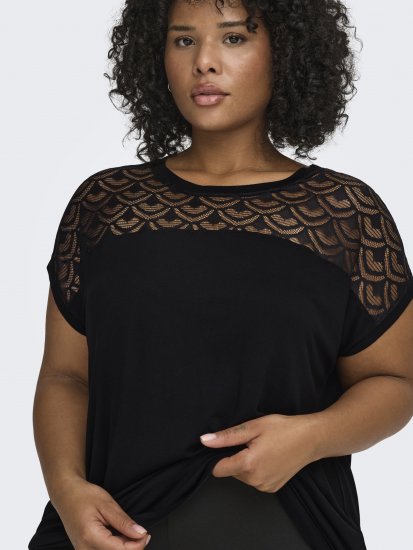 Only Carmakoma Flake Top Black - Toppar - 
