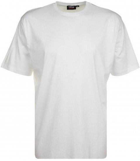Espionage T015 Plain T-Shirt White - Enfärgade t-shirts i stora storlekar - Enfärgade t-shirts i stora storlekar