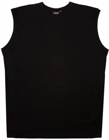 Espionage T113 Sleeveless Tee Black - Ärmlösa t-shirts/linnen i stora storlekar - Ärmlösa t-shirts/linnen i stora storlekar