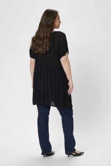 Kaffe Curve Ami Kortärmad Tunika Svart - T-shirts - 