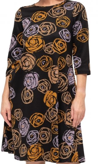 Scandinavian Caramel Flower Petals Dress Lavender and Orange - DAMKLÄDER 40-66 - 