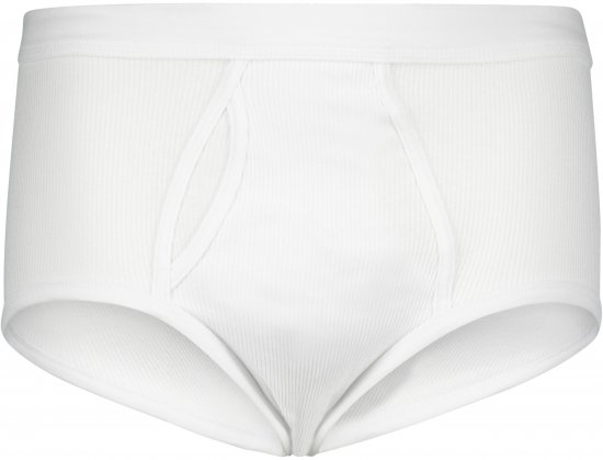 Adamo Prestige Briefs Double Ribbed White - Underkläder & badkläder - Stora underkläder för män