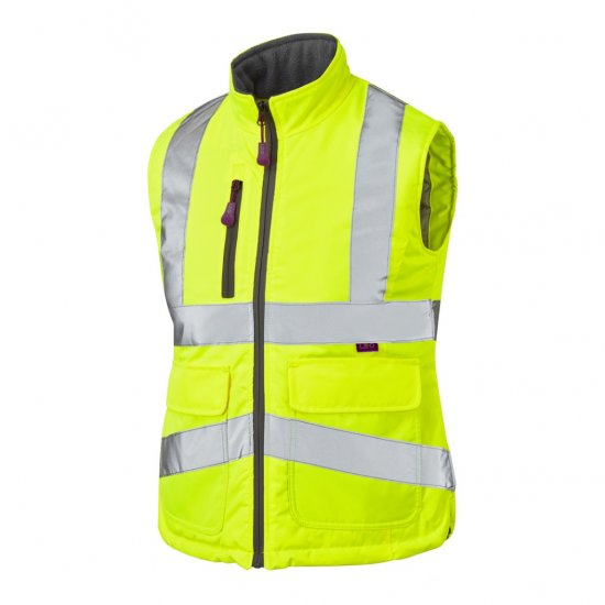 Leo Sandymere EcoViz Women's Bodywarmer Yellow - Arbetskläder - 