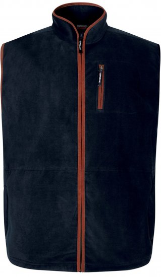 Espionage FL047 Microfleece Gilet Navy - Västar - Västar i stora storlekar